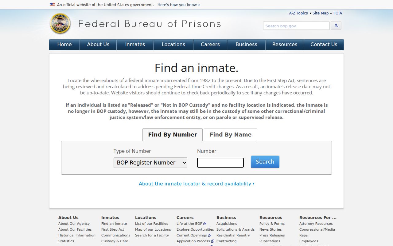 Pavo criminal history federal inmate locator source