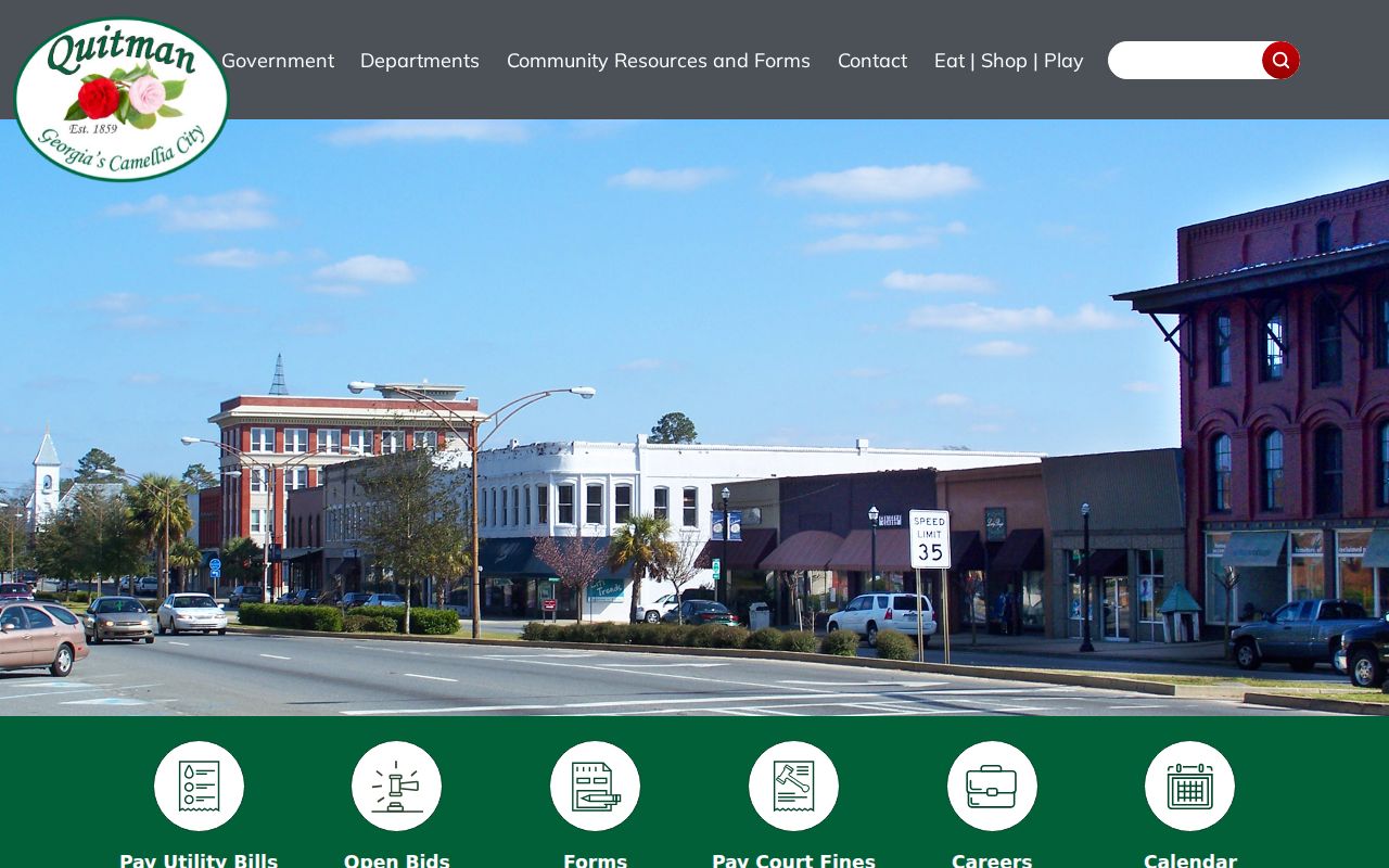 Official City of Quitman website for police and municipal contacts